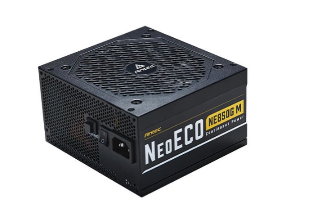  <b>ATX PSU</b>: 850W NeoECO Gold Modular<BR>80Plus Gold, Fully-Modular, 120mm Fan, 6x PCI-E (6+2 Pin), 5x Molex, 10x SATA, 1x Floppy  